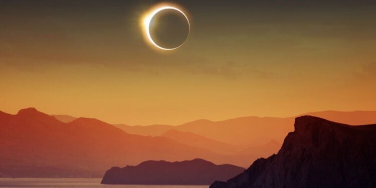 abril se despide con un eclipse solar parcial