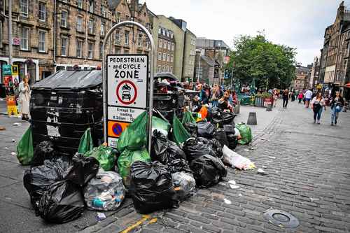 basura en las calles