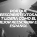 Por qué Reescribirtextos.net lidera como el mejor reescribir en español